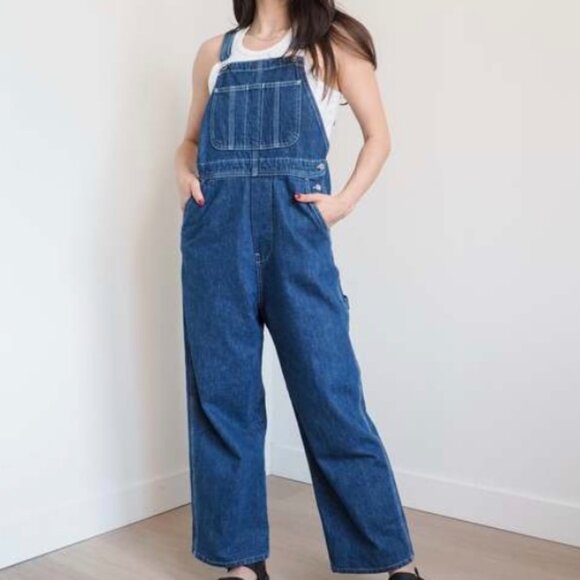 Lisa Says Gah Pants - Lisa Says Gah Denim Overalls Lucy in Stonewash Size L